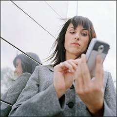 image of person using a smartphone